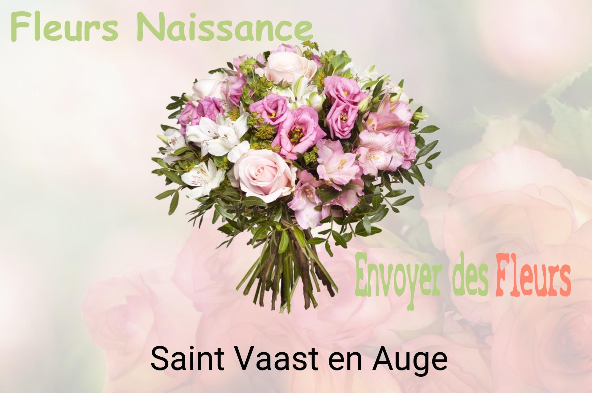 Bouquet de fleurs de naissance livré à Saint-Vaast-en-Auge
